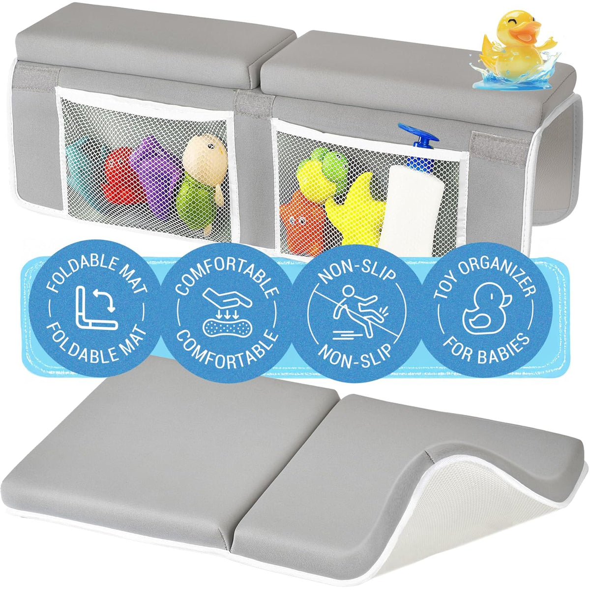COLSEN Bath Kneeler and Elbow Rest Pad for Baby Bath Time