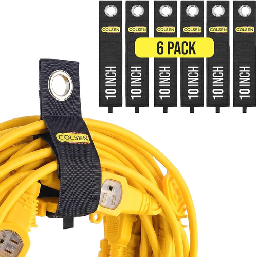COLSEN Heavy-Duty Storage Straps for Cords & Hoses (6 pack)