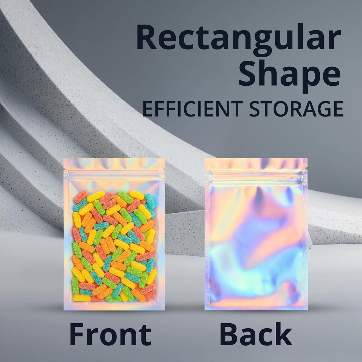 COLSEN Holographic Smell Proof Mylar Bags