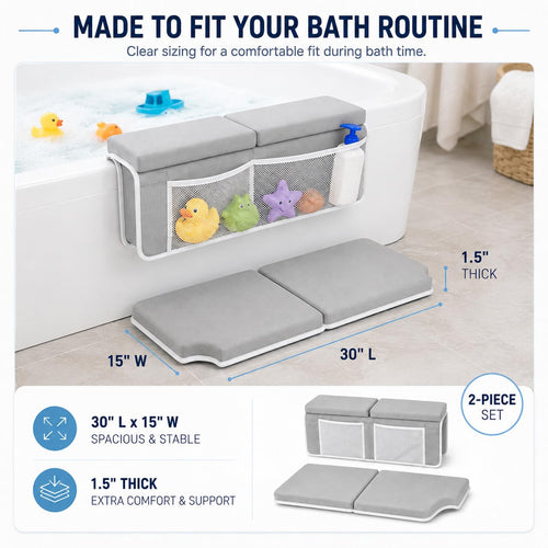 COLSEN Bath Kneeler and Elbow Rest Pad for Baby Bath Time