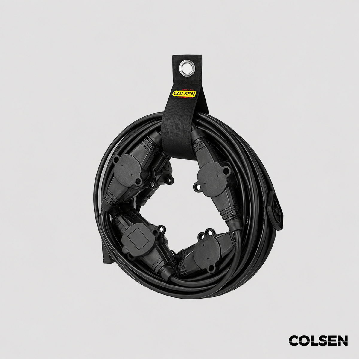 COLSEN Outdoor Extension Cord 25ft with 6 Outlets