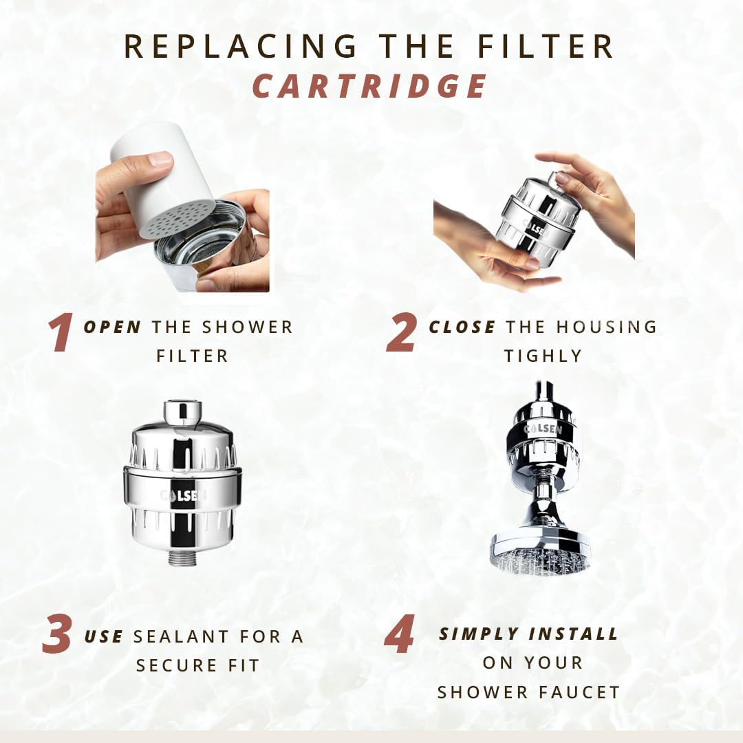 Shower filter replacement