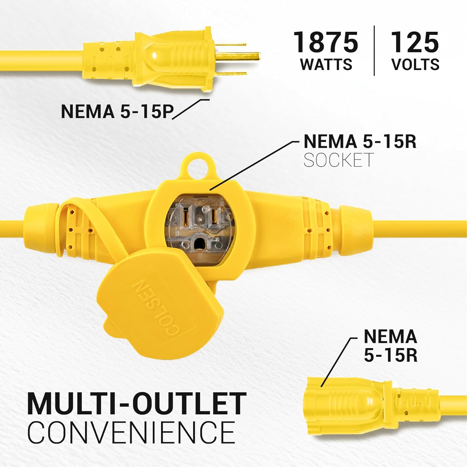 50FT Power Extension Cable