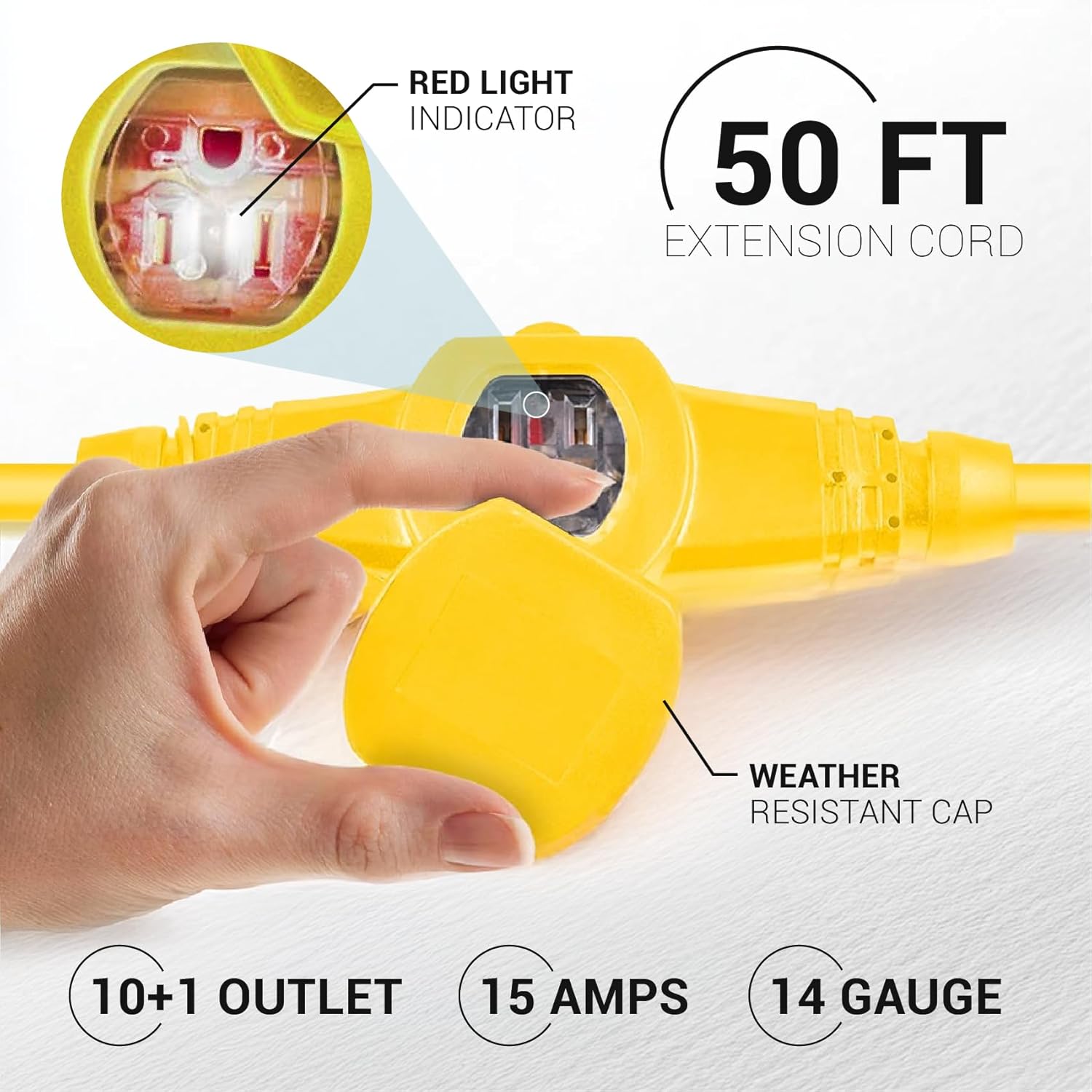 50FT Power Extension Cable