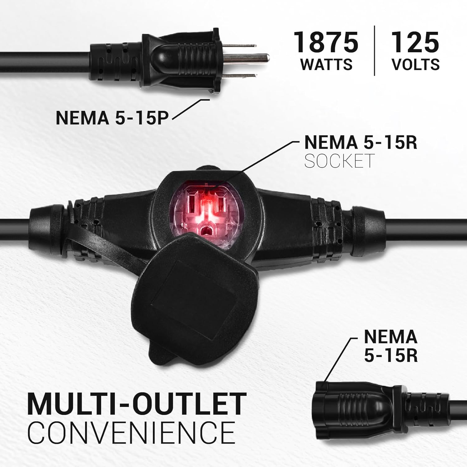 50FT Power Extension Cable