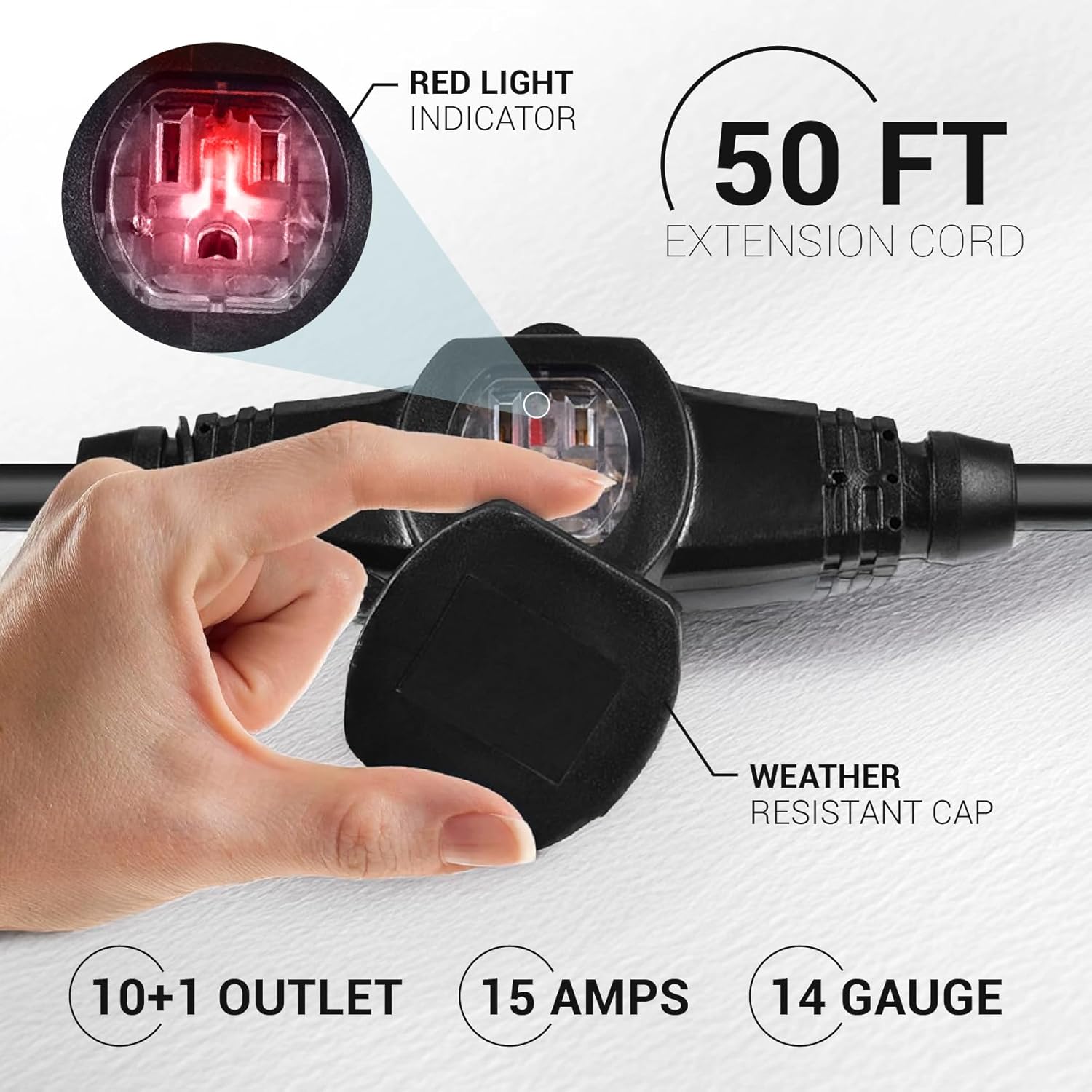 50FT Power Extension Cable