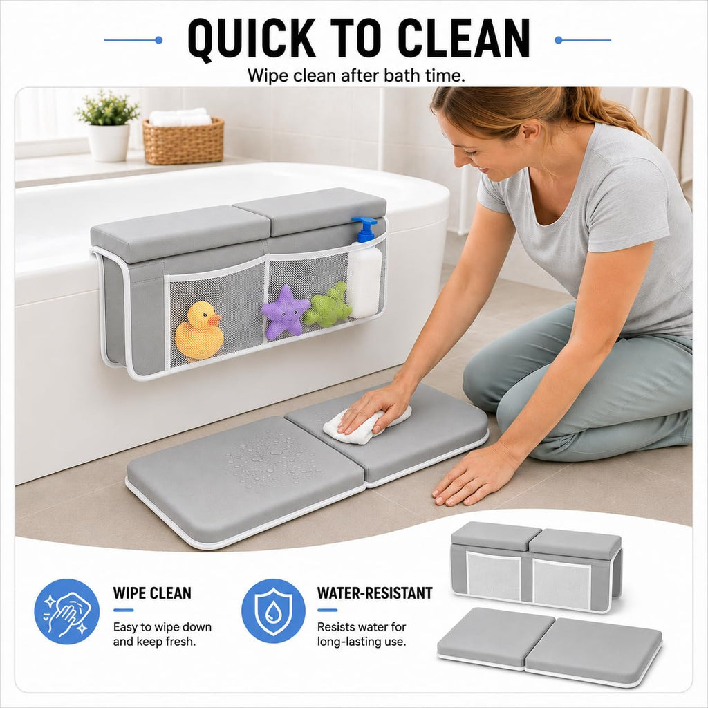 COLSEN Bath Kneeler and Elbow Rest Pad for Baby Bath Time